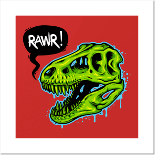 Rawr Dinosaur Posters and Art